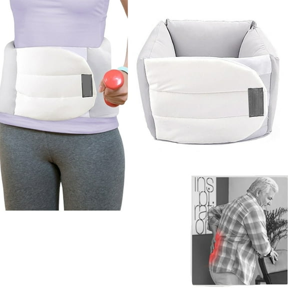 Lumbar Support Pillow for Sleeping,Lumbar Support,Lower Back Sciatic Nerve Pain Relief,Soft Silk Cotton Lumber Pillow for Bed,Adjustable Wrap Around Lumbar Cushion for Sleeping,Driving and Office Use