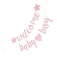 thumbnail image 4 of LOLIPPYY 2PCS Gender Reveal Party Banners - Welcome Baby Girl Banner Glitter Baby Shower Gender Reveal Party Garland Neutral Decorations, 4 of 7