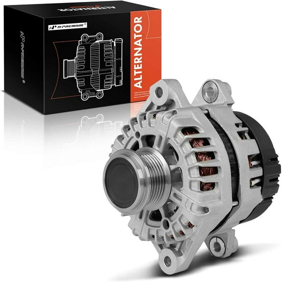 A-Premium Alternator Compatible with Kia Sportage 2011 2012 2013, 2.0L, 12V 130A 6-Groove Clutch Pulley Clockwise, Replace# 3730025700, 2611176