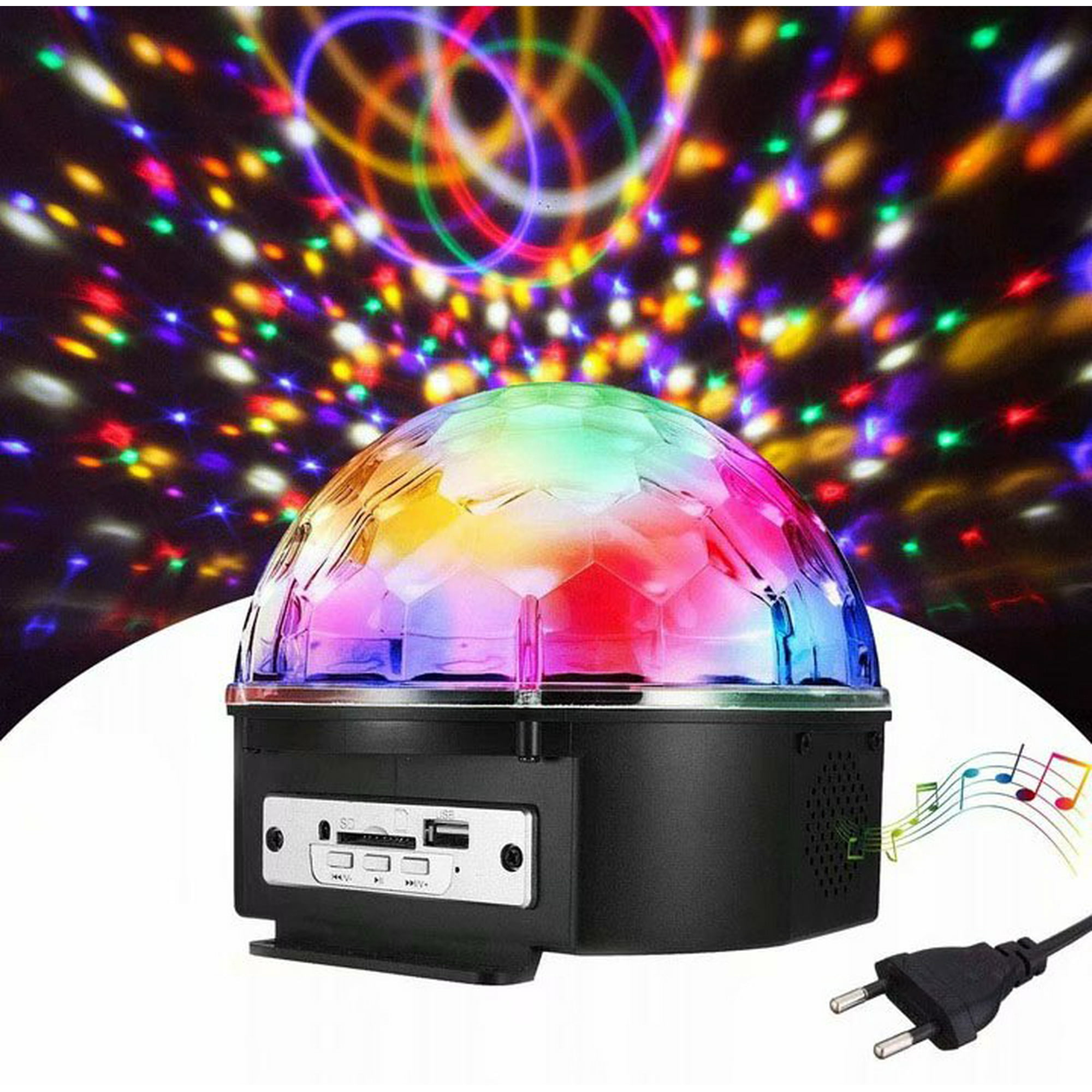 Lampe Stroboscopique Son Active Projecteur Lumière Disco DMX T107 - Effets RGB Musical, Pour Fêtes Et Soirées Effet Lumière Musique