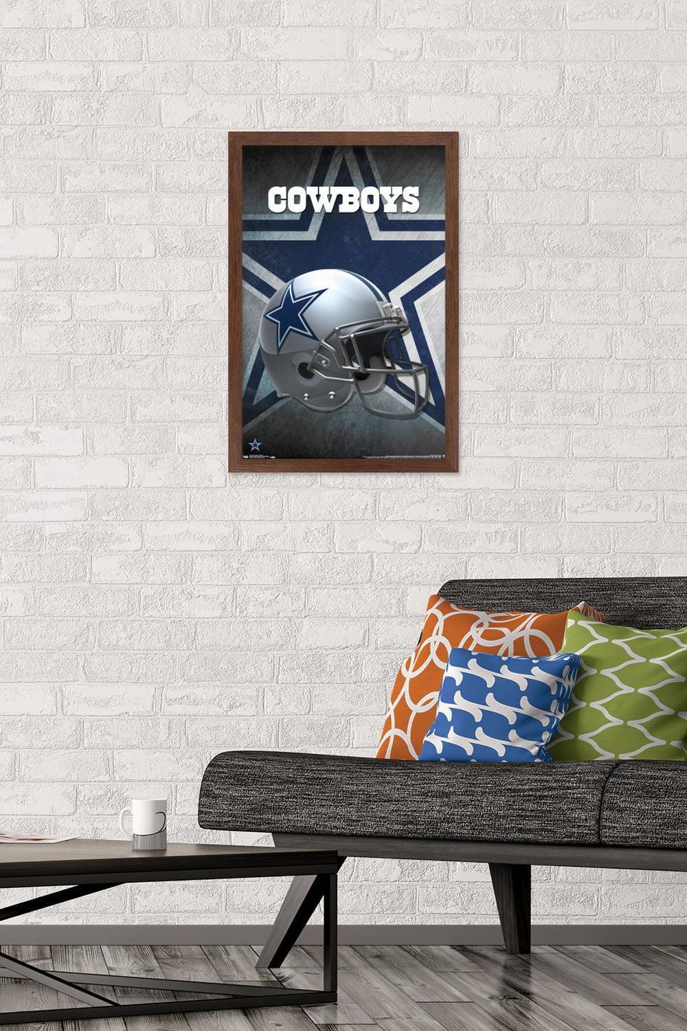 NFL Dallas Cowboys - Helmet 16 Wall Poster, 22.375" x 34" Framed