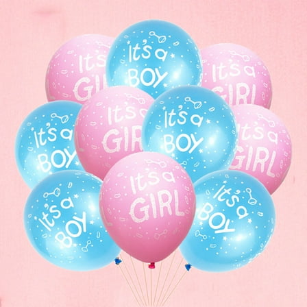Toddmomy 100Pcs Latex Round Balloon for Baby Shower Gender Reveal Party Decorations