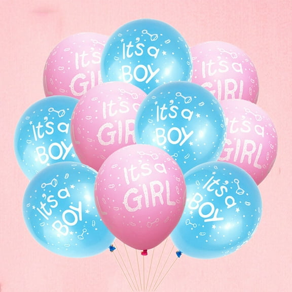 Toddmomy 100Pcs Latex Round Balloon for Baby Shower Gender Reveal Party Decorations
