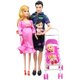 thumbnail image 2 of Embarazada Barbie Doll Set Familia Baby Toy Suit Happy Mom Dad Son Daughter Fashion Kid To NXNTBE NXNTBE, 2 of 2
