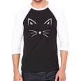 thumbnail image 1 of Men's Raglan Baseball Word Art T-shirt - Whiskers, 1 of 2