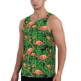 thumbnail image 2 of Haiem Flamingo Men Workout Tank Top Gym Bodybuilding Sleeveless Muscle T Shirts Athletic Tank Breathable Workout Shirt-Medium, 2 of 9