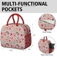 thumbnail image 6 of Flower Lunch Bag for Women Men Reusable Insulated Lunch Bags, Leakproof Cooler Food Lunch Tote Bag, Large Capacity Lunch Box for Work School Travel Picnic, 6 of 7