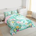 thumbnail image 3 of Castle Fairy Female Men Adults Floral Daisy Rose Bedding Comforter Set 2pcs,Dreamy Cloud Twin Comforter Sets Microfiber,Spring Garden Flowers Breathable Bedding Set,Breathable Home Decor, 3 of 8