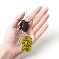 thumbnail image 5 of Goofa Yellow Butterflies Printed Rectangular Metal Keychain Bag Charm Floral Charm for Purse Keys Metal Keyring Gift for Women Accessories, 5 of 7