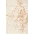 thumbnail image 3 of Simone Cantarini 11x14 Black Modern Framed Museum Art Print Titled - Study for the Figure of John the Baptist (1637), 3 of 5