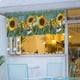 thumbnail image 5 of Cortina de ventana de girasol, decoración de cortina de cocina/living room, cortina de ojal para barra de cortina, 18 X 54 pulgadas, 5 of 6