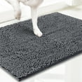 thumbnail image 4 of Muddy Mat® | Super Absorbent Door Mat Indoor, Microfiber Quick Dry Chenille Entryway Rug, Non-Slip Front Door Mat, Indoor Mats for Entryway, Machine Washable Pet Rug, Grey 24"x36", 4 of 8