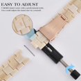 thumbnail image 6 of KOMI Compatible with Series 8/7/9 Resin Apple Watch Bands 45mm 44mm 42mm,Fashion Resin Bracelet Wristband with Stainless Steel Buckle for iWatch Ultra 49mm Series 6/5/4/3/2/1/SE, 6 of 7