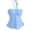 Blue, variant on Ticikt Women Sweetheart Neck Tiered Ruffle Tie Up Halter Tube Sleeveless Ruched Bustier Cami Tank Summer Flowy Tops,Color:White,Size:L