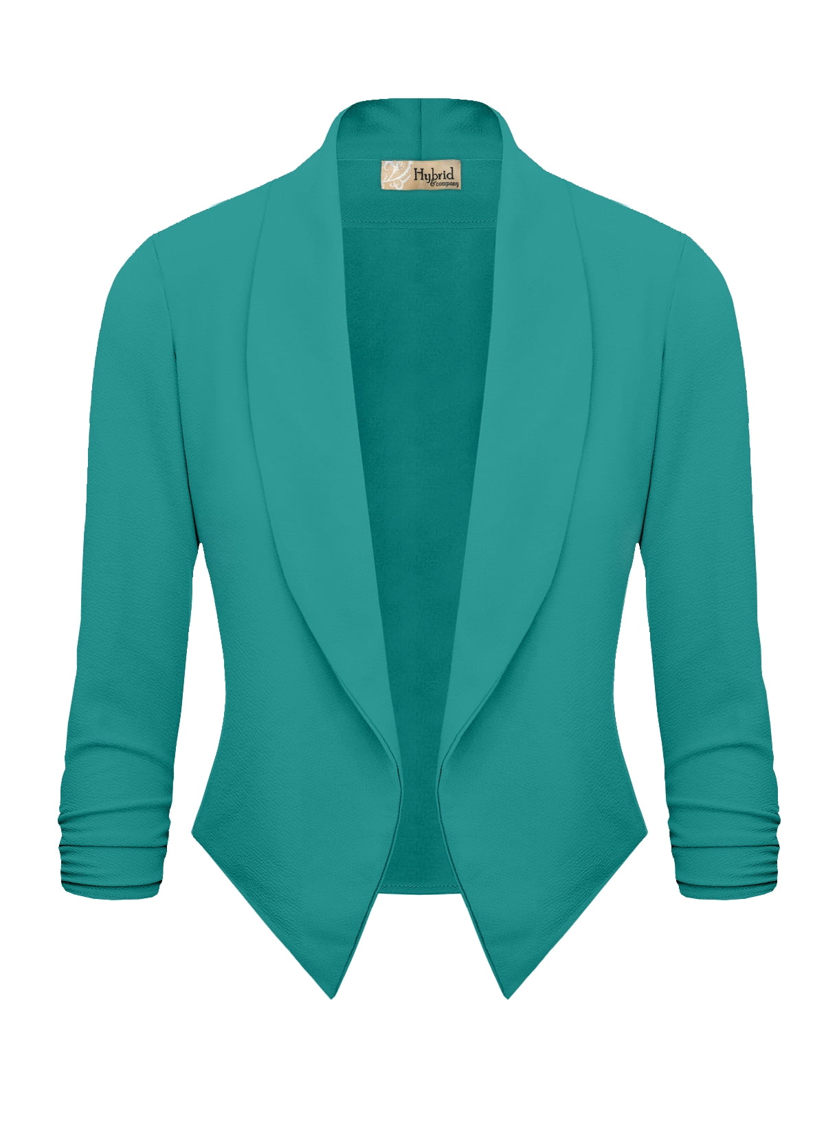 Hybrid & Company Womens Casual Work Office Open Front Blazer