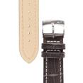 thumbnail image 5 of Morellato Plus Watch Strap - Dark Brown - 18mm - Chrome-plated Stainless Steel Buckle - MORELLATO 1930 Collection, 5 of 10