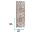 thumbnail image 4 of Livabliss Area Rugs for Living Room, 3x8 Iris Traditional Brown Runner Rug, Bedroom Dining Room Home Decor Stain Resistant Carpet (2'7" x 7'7" Runner), 4 of 8