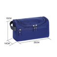 thumbnail image 5 of Men's Cosmetic Bag Travel Storage Bag Waterproof Travel Toiletry Bag Business Bag (Blue), 5 of 5