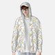 thumbnail image 2 of Fotbe Floral Chaqueta con Protección Solar UPF 50+ para Hombre y Mujer, Camisa con Capucha y Bolsillos-Large, 2 of 7