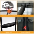 thumbnail image 4 of KOFUN Trampoline for Kids and Adults, 1000LBS 12FT Trampoline with Safety Net, Basketball Hoop, 4 Wind Stakes, Light, Sprinkler, 8 Socks - Recreational Trampoline for Backyard, 4 of 7