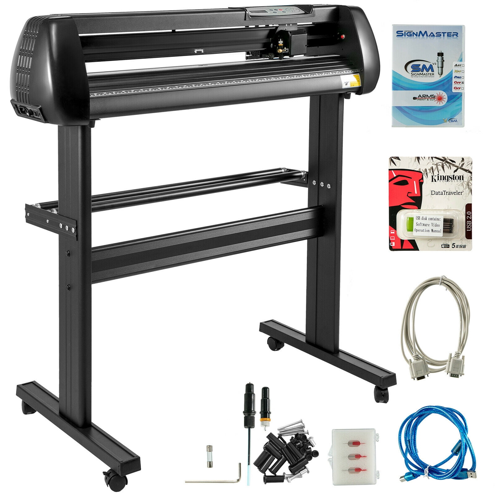 VEVOR Vinyl Cutter 34" Vinyl Cutter Machine 870mm Paper Feed Vinyl