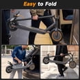 thumbnail image 6 of ALLOWEEK AW01L electric scooter for adults, 350W motor, 23-mile long range, 8.5" solid tires, aluminum frame foldable commuting e‑scooter, 6 of 11