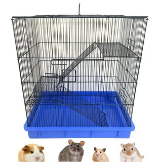 Mouse cage 40, 39 x 26 x height 22 cm, pink for mice AP-ZO-205170RO