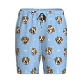 thumbnail image 3 of Picia Terrier Pajama Shorts for Men, Men's Pajama Bottoms, Sleepwear,Short Pajama Pants-4X-Large, 3 of 9