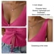 thumbnail image 5 of Blusa con Cordón frontal para mujer Nikou Top de punto con Cordón Cuello en V sin mangas, 5 of 6