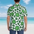 thumbnail image 3 of Lsque Leopard print St. Patrick's Day pattern Hawaiian Shirt for Men, Unisex Summer Beach Casual Short Sleeve Button Down Shirts-3X-Large, 3 of 9