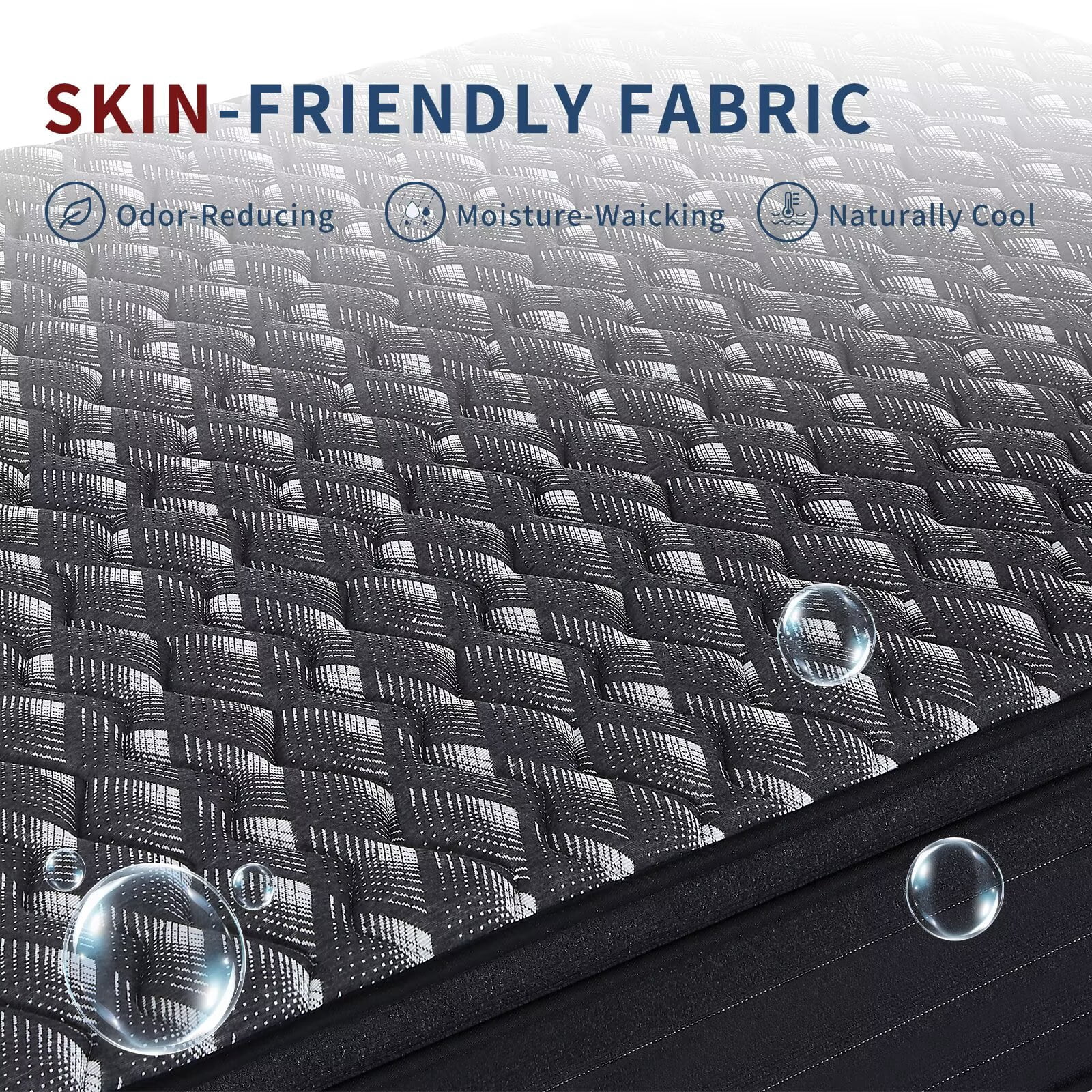 Twin Size Mattress, 10Inch Deluxe Hybrid Twin Mattress in a Box, Medium Firm Mattresses with Gel Memory Foam & Pocket Springs, Pressure Relief, Cooling, Extra Edge Support