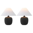thumbnail image 4 of JONATHAN Y Delphi 18.25" Minimalist Scandinavian Resin/Iron LED Table Lamp, Matte Black (Set of 2), JYL5600A-SET2, 4 of 7