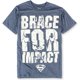 thumbnail image 1 of DC Comics - Camiseta gráfica para hombre Brace For Impact, azul, pequeña, 1 of 1