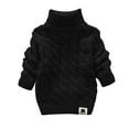 thumbnail image 4 of Kids Girl Boy Tops Blouses for Kid Collared Turtleneck Neck Sweater Crochet Thermal Knit Plain Winter Fall Shirts 2025 Clothes Trendy Regular Fit, 4 of 6