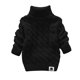 thumbnail image 4 of Cowsor Toddler Baby Boys Girls Knit Sweaters Cable Turtleneck High Collar Fall Winter Soft Warm Sweater Pullover Tops, 4 of 6