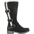 thumbnail image 2 of White Mountain Womens Santell Faux Fur Tall Knee-High Boots Black 9 Medium (B,M), 2 of 6