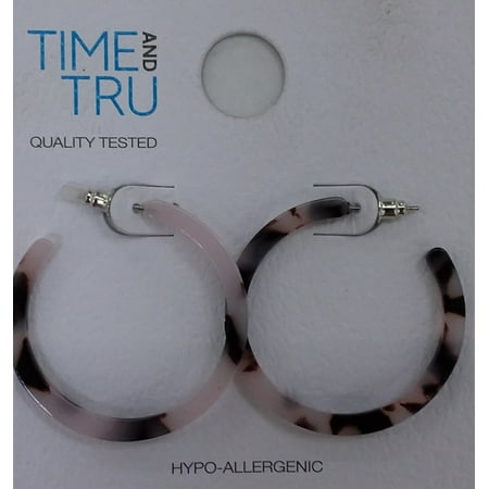 Time And Tru Thin Resin Hoops