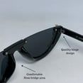 thumbnail image 4 of Dazzle Rhinestone Half Frame Cat Eye Sunglasses, 4 of 9