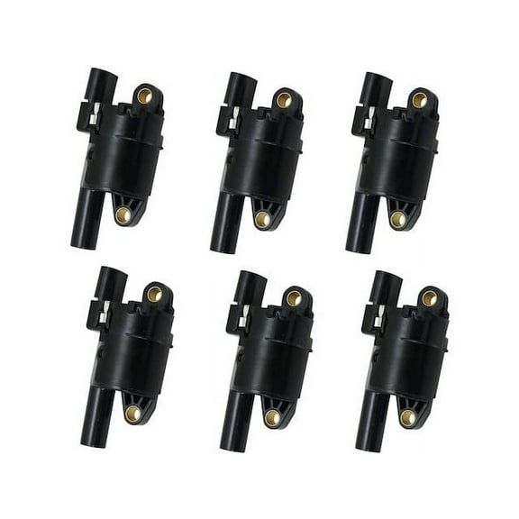 Ignition Coil Set 6 Piece - Compatible with 2014 - 2019 Chevy Silverado 1500 4.3L V6 2015 2016 2017 2018