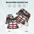 thumbnail image 5 of Daiia Patriotic Boxing Bear Art Pattern Bucket Hat - Trendy Cotton Sun Hat for Beach, Golf, Fishing - Fun Outdoor Vacation Boonie for Men and Women, 5 of 9
