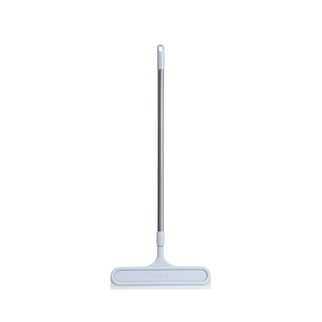 Leodye 1PCS Two In One Glass Floor Wiper Extended Retractable Detachable Window Cleaning Scraper with Silicone Sponge -39.37x11.81in