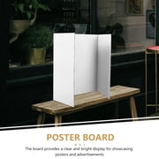 Tineasur 1Set Foldable White Tri Fold Presentation Board with Double Sided Tape for Exhibitions