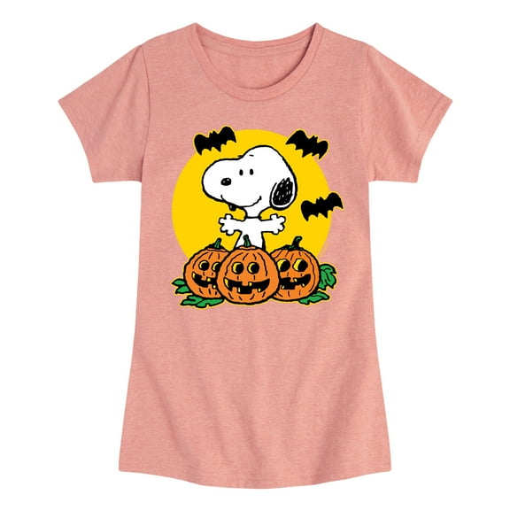 Peanuts - Snoopy Pumpkin Patch - Toddler And Youth Girls Short Sleeve Graphic T-Shirt