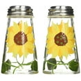 thumbnail image 2 of Grant Howard Hand-Painted Sunflower Salt & Pepper Shaker Set – 2-Piece, Yellow, Tapered Design, 2 of 2