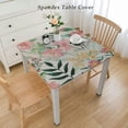 thumbnail image 2 of BANET Rectangle Tablecloth, Watercolor Wild Flowers Spillproof Wrinkle Free Machine Wash Polyester, Floral Square Table Cloth for Indoor/Outdoor &amp; / Daily Use White, 2 of 7