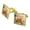Gold, variant on The Flintstones Barney Character Square Cufflink Set - Silver or Gold