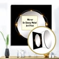 thumbnail image 3 of Designart "Understanding Divine Geometry Gilt On Black" Modern Geometric Square Mirror For Wall Decor - Large Gold Square Printed Wall Mirror Art - Wall Mounted Square Large Mirror, 3 of 5