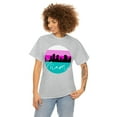 thumbnail image 3 of Miami South Beach Skyline Shirt - Unisex Heavy Cotton Tee Shirt, 3 of 9