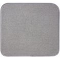 thumbnail image 5 of Paquete de 2 alfombrillas de secado de platos de microfibra, alfombrilla absorbente para secar vasos, platos y tazas, 40 cm x 46 cm, parte trasera gris, 5 of 5