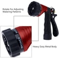 thumbnail image 4 of Garden Hose Nozzle 6 Sprayers Patterns Water Hose Spray Nozzle Suitable For Watering Equipment Cleaning, Car Washing, 4 of 6